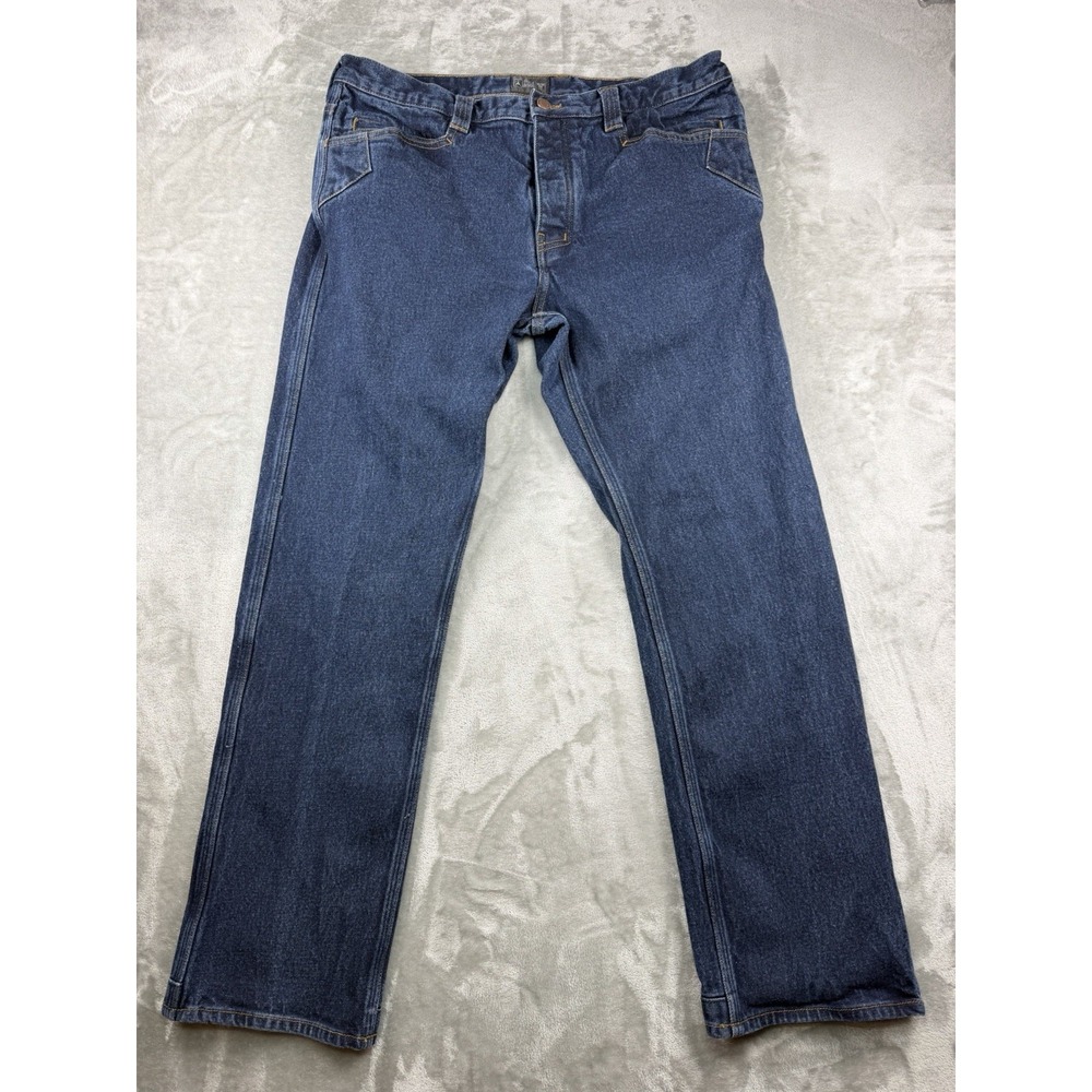 Triple Aught Design Jeans Men's 36x30 Dark Wash Blue Made In USA EUC